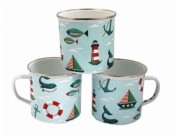 Nif-Tea Pattered Enamel Mug (9cm)